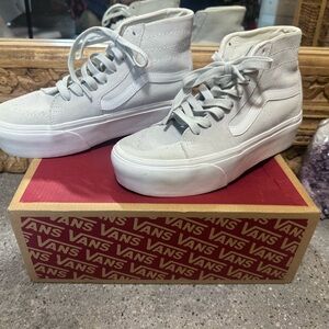 Vans Women's High-Top Sneakers - Light Gray